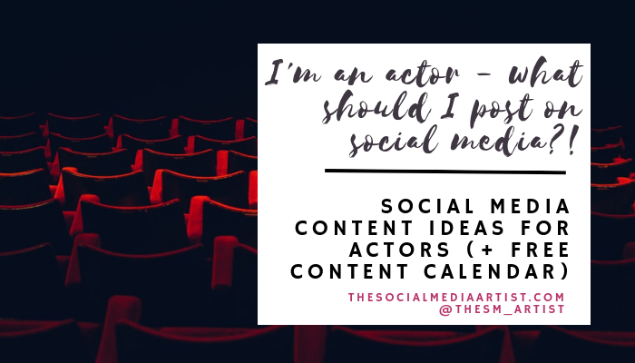actor social media content ideas