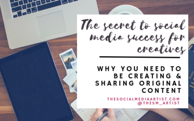 The Secret To Social Media Success For Creatives: Original Content!